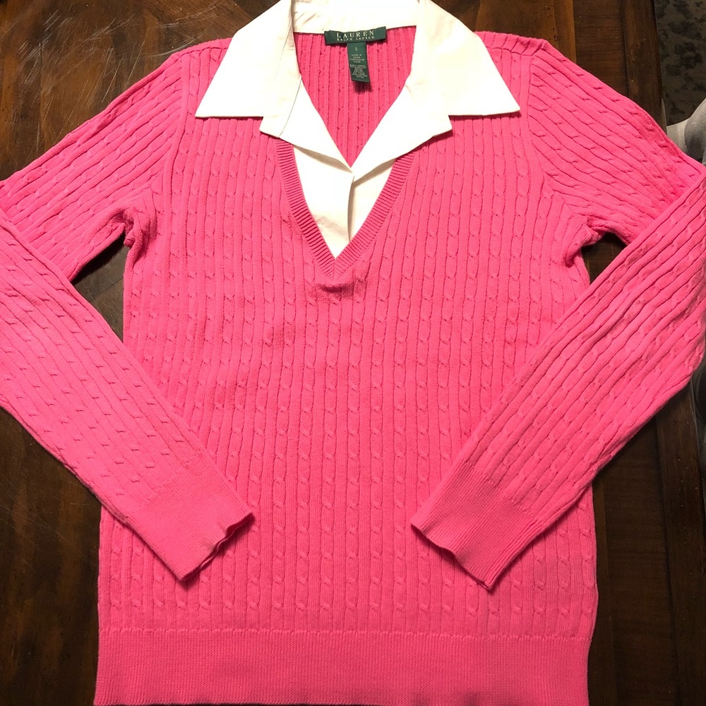 Lauren Ralph Lauren Hot Pink Sweater